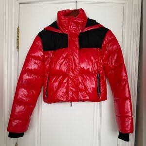 Bagatelle Red and Black Puffer Jacket